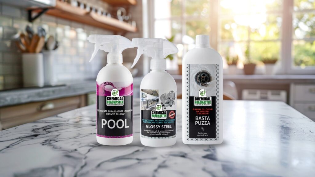 prodotti per la pulizia della cucina